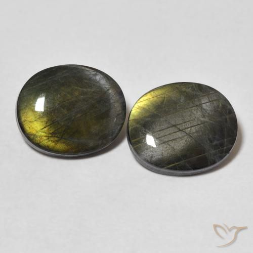 3.65ctw Naturel Multicolore Spectrolite, ovale, Opaque