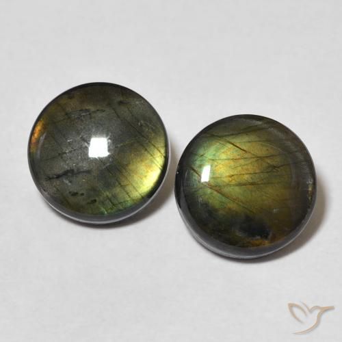 3.55ctw Naturel Multicolore Spectrolite, Tour, Opaque