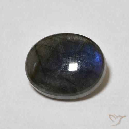Spectrolite Multicolore naturelle ovale, 2.12 ct, Opaque