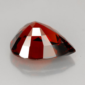 Grenat spessartite orange naturelle en forme de poire, 8,83 ct, VVS-VS