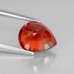 Grenat Spessartite Rouge orange naturelle En forme de poire, 3.61 ct, VVS