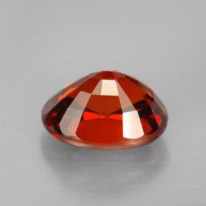 Grenat spessartite orange naturelle coupe ovale, 6,74 ct, VVS-VS