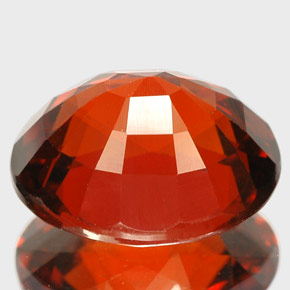 Grenat spessartite orange naturelle coupe ovale, 6,01 ct, IF
