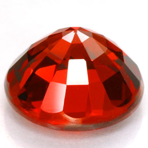 Grenat Spessartite Orange rougeâtre naturelle Coupe roude, 5.51 ct, IF