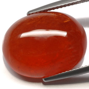 Grenat spessartite orange naturelle transparent, 24,88 ct, transparent / translucide