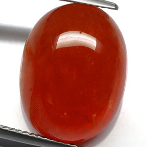 Grenat spessartite orange naturelle transparent, 24,88 ct, transparent / translucide