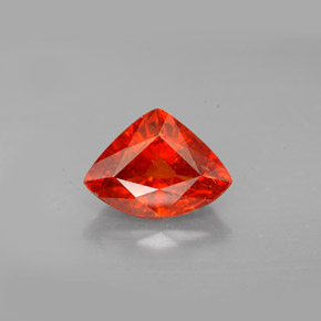 Grenat spessartite orange naturelle forme fantaisie, 2,57 ct, SI