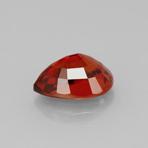 Grenat spessartite orange naturelle en forme de poire, 1,98 ct, VVS-VS