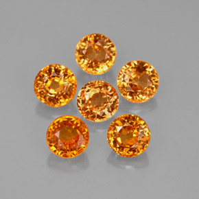 Achetez naturel ct orange grenat spessartite gems, coupe roude, en provenance namibie chez gemselect. en stock, livraison internationale!