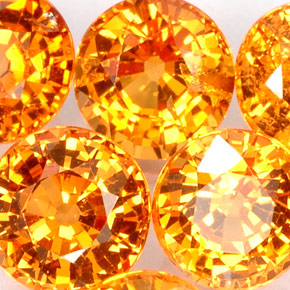 Achetez naturel ct orange grenat spessartite gems, coupe roude, en provenance mozambique chez gemselect. en stock, livraison internationale!