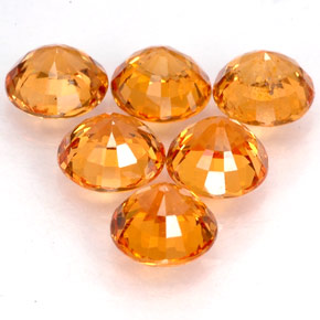 Achetez naturel ct orange grenat spessartite gems, coupe roude, en provenance mozambique chez gemselect. en stock, livraison internationale!