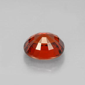 Grenat spessartite orange naturelle coupe ovale, 2,77 ct, VS