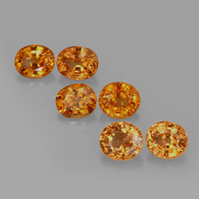 Achetez naturel 4,85ct orange grenat spessartite gems, coupe ovale, en provenance mozambique chez gemselect. en stock, livraison internationale!