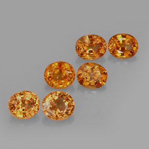 Achetez naturel 4,85ct orange grenat spessartite gems, coupe ovale, en provenance mozambique chez gemselect. en stock, livraison internationale!
