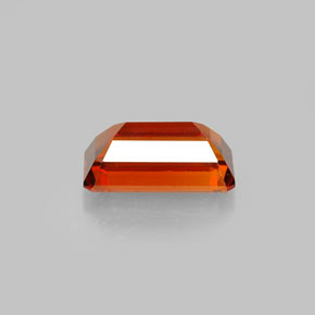 Grenat spessartite orange naturelle taille émeraude, 2,19 ct, VVS-VS