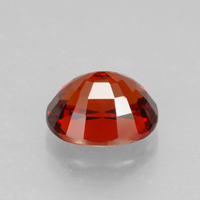 Grenat spessartite rouge naturelle coupe ovale, 2,13 ct, IF