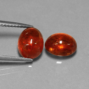Achetez naturel ct orange grenat spessartite gems, transparent, en provenance mozambique chez gemselect. en stock, livraison internationale!