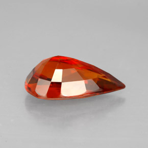Grenat Spessartite Rouge orange naturelle En forme de poire, 4.03 ct, VS-SI