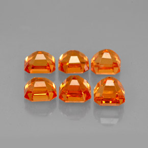 Achetez naturel ct Mandarine Orange Grenat Spessartite gems, Taille émeraude, En provenance Mozambique chez GemSelect. En stock, livraison internationale!