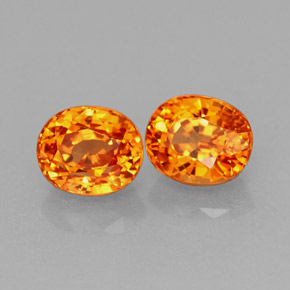 Achetez naturel ct orange grenat spessartite gems, coupe ovale, en provenance mozambique chez gemselect. en stock, livraison internationale!