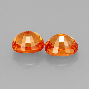Achetez naturel ct orange grenat spessartite gems, coupe ovale, en provenance mozambique chez gemselect. en stock, livraison internationale!