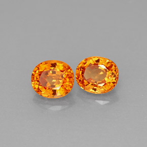 Achetez naturel ct orange grenat spessartite gems, coupe ovale, en provenance mozambique chez gemselect. en stock, livraison internationale!