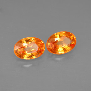 Achetez naturel ct orange grenat spessartite gems, coupe ovale, en provenance mozambique chez gemselect. en stock, livraison internationale!