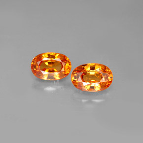Achetez naturel ct orange grenat spessartite gems, coupe ovale, en provenance mozambique chez gemselect. en stock, livraison internationale!