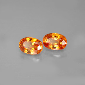 Achetez naturel ct orange grenat spessartite gems, coupe ovale, en provenance mozambique chez gemselect. en stock, livraison internationale!