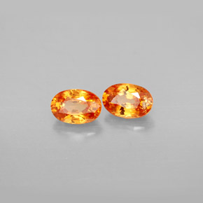 Achetez naturel ct orange grenat spessartite gems, coupe ovale, en provenance mozambique chez gemselect. en stock, livraison internationale!