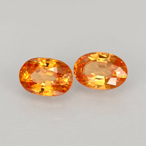 Achetez naturel ct orange grenat spessartite gems, coupe ovale, en provenance mozambique chez gemselect. en stock, livraison internationale!