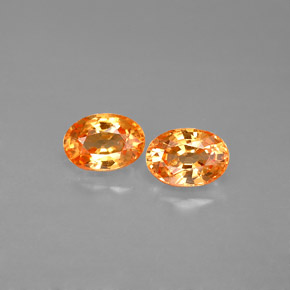 Achetez naturel ct orange grenat spessartite gems, coupe ovale, en provenance mozambique chez gemselect. en stock, livraison internationale!