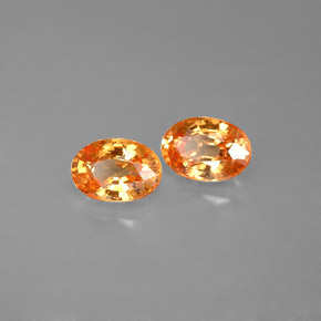Achetez naturel ct orange grenat spessartite gems, coupe ovale, en provenance mozambique chez gemselect. en stock, livraison internationale!