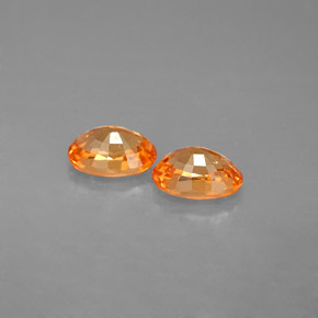 Achetez naturel ct orange grenat spessartite gems, coupe ovale, en provenance mozambique chez gemselect. en stock, livraison internationale!