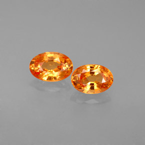 Achetez naturel ct orange grenat spessartite gems, coupe ovale, en provenance mozambique chez gemselect. en stock, livraison internationale!