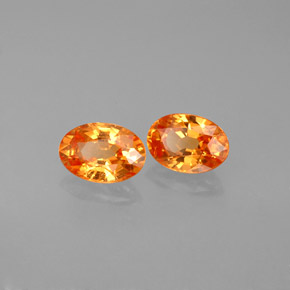 Achetez naturel ct orange grenat spessartite gems, coupe ovale, en provenance mozambique chez gemselect. en stock, livraison internationale!