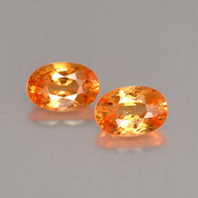 Achetez naturel ct orange grenat spessartite gems, coupe ovale, en provenance mozambique chez gemselect. en stock, livraison internationale!