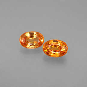 Achetez naturel ct orange grenat spessartite gems, coupe ovale, en provenance mozambique chez gemselect. en stock, livraison internationale!