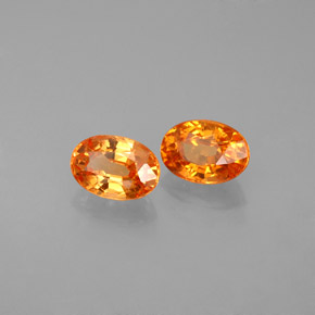 Achetez naturel ct orange grenat spessartite gems, coupe ovale, en provenance mozambique chez gemselect. en stock, livraison internationale!