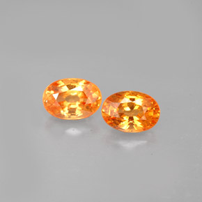 Achetez naturel ct orange grenat spessartite gems, coupe ovale, en provenance mozambique chez gemselect. en stock, livraison internationale!