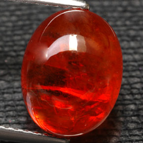 Grenat Spessartite Mandarine Orange naturelle Transparent, 7.62 ct, Transparent / Translucide