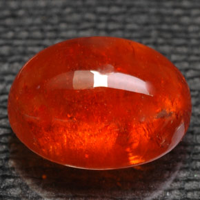 Grenat spessartite orange naturelle transparent, 6,07 ct, transparent / translucide