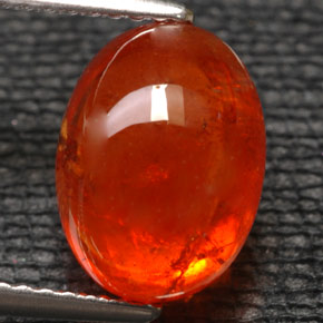 Grenat spessartite orange naturelle transparent, 6,07 ct, transparent / translucide