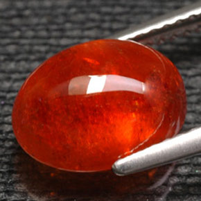 Grenat spessartite orange naturelle transparent, 6,07 ct, transparent / translucide