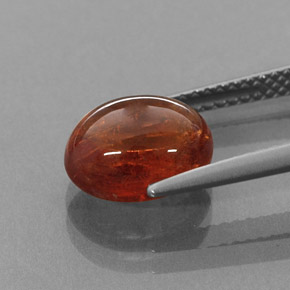 Grenat Spessartite Mandarine Orange naturelle Transparent, 4.73 ct, Transparent / Translucide