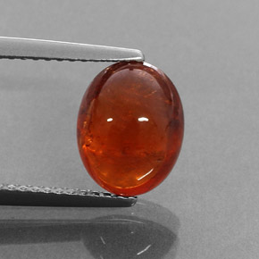 Grenat spessartite orange naturelle transparent, 4,35 ct, transparent / translucide