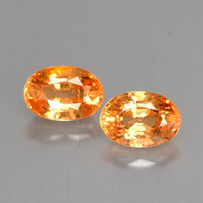 Achetez naturel ct Orange Grenat Spessartite gems, Coupe ovale, En provenance Mozambique chez GemSelect. En stock, livraison internationale!