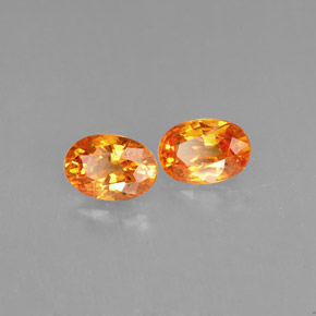Achetez naturel ct orange grenat spessartite gems, coupe ovale, en provenance mozambique chez gemselect. en stock, livraison internationale!