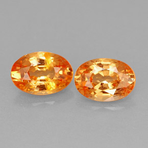 Achetez naturel ct orange grenat spessartite gems, coupe ovale, en provenance mozambique chez gemselect. en stock, livraison internationale!