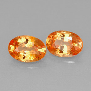 Achetez naturel ct orange grenat spessartite gems, coupe ovale, en provenance mozambique chez gemselect. en stock, livraison internationale!